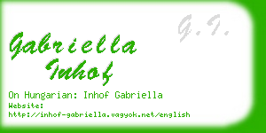 gabriella inhof business card